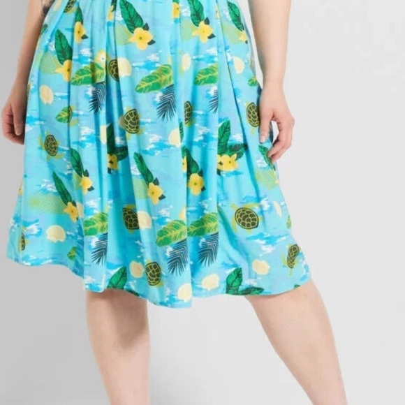 ModCloth dress Jill Tropical powder blue floral
Turtles Swing plus dress Sz 20 - Picture 5 of 11